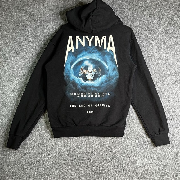 Anyma Other - Anyma Hoodie S Black Sphere Las Vegas 2024 Tour EDM Graphic‎